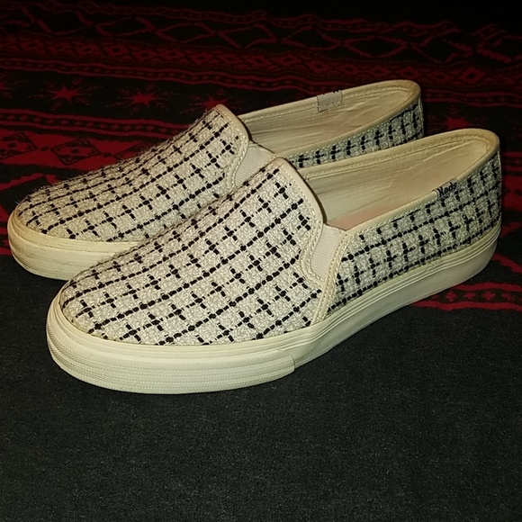 Keds Shoes - {Keds} tweed upper slip ons sz 8.5